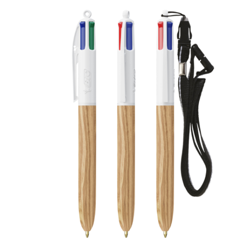 Bic 4 Couleurs Wood Style - Réf EP1061-EP1064