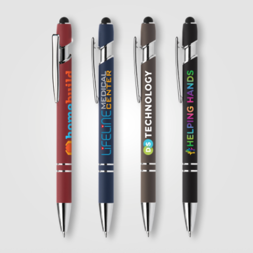 Stylo Prince Recyclé Softy Stylo à Encre Anti-Fraude avec Stylet Tactile - Réf EPMZJ