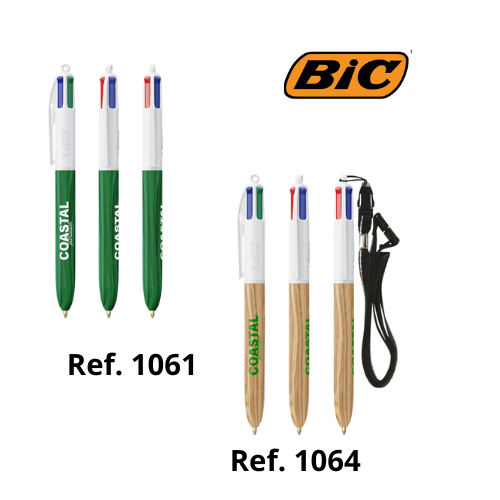 Bic 4 Couleurs Wood Style - Réf EP1061-EP1064