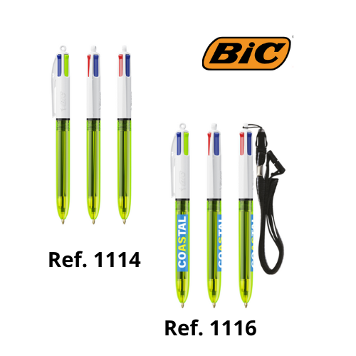 Bic 4 Couleurs Fluo - Réf EP1114-EP1116