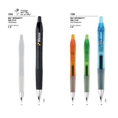 Bic Intensity Gel Clic - Réf EP1196