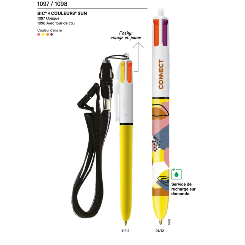 Bic 4 Couleurs Sun - Réf EP1097-EP1098