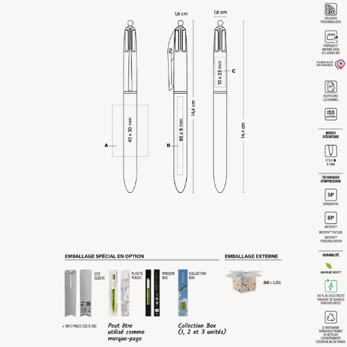 Bic 4 Couleurs Fluo - Réf EP1114-EP1116