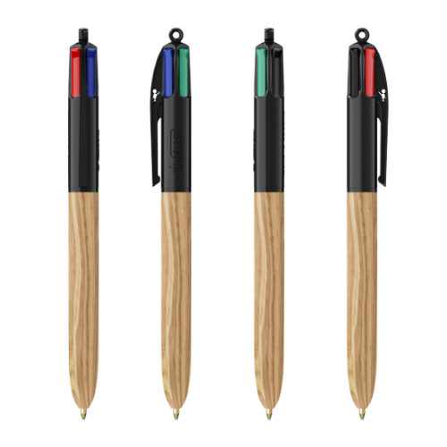Bic 4 Couleurs Wood Style - Réf EP1061-EP1064