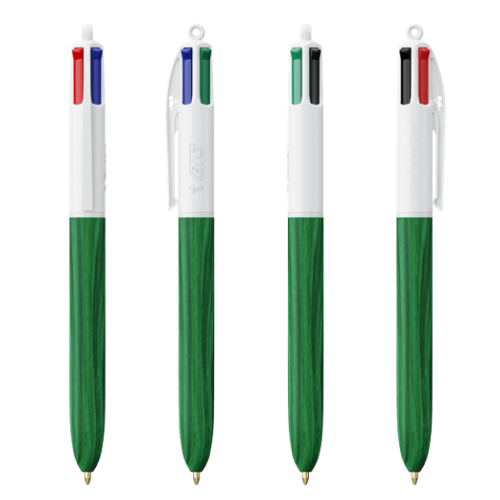 Bic 4 Couleurs Wood Style - Réf EP1061-EP1064