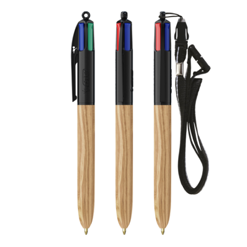 Bic 4 Couleurs Wood Style - Réf EP1061-EP1064
