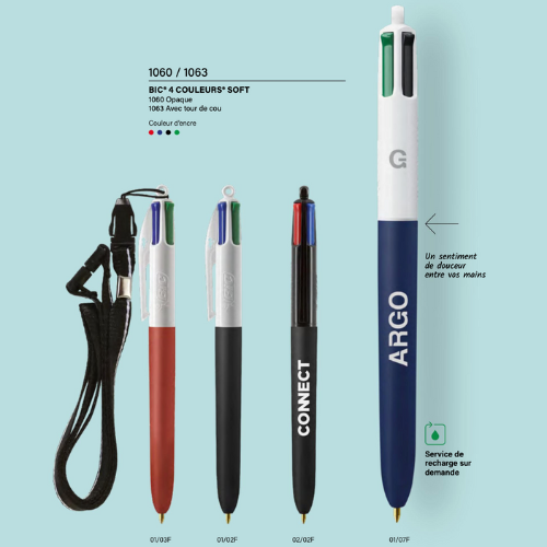 Bic 4 Couleurs Soft - Réf EP1060-EP1063