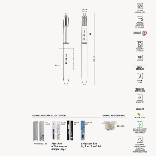 Bic 4 Couleurs Soft - Réf EP1060-EP1063