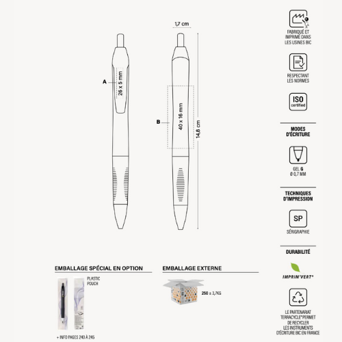Bic Intensity Gel Clic - Réf EP1196